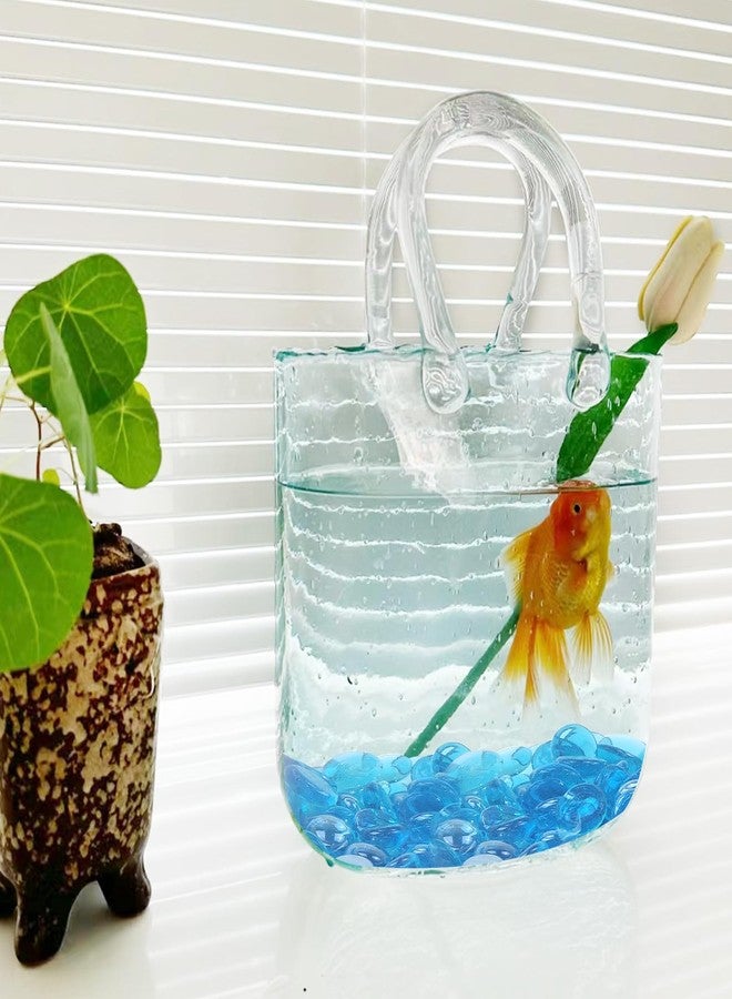 FANTIAN مجموعة فانتيان من كرات زجاجية زرقاء مسطحة بوزن 1 رطل، 100 قطعة من خرز الحصى الزجاجي، أحجار كريمة زجاجية مزخرفة للأحواض الزجاجية، وأحواض الأسماك، وأحواض الطيور، والحرف اليدوية الزهرية، وقطع الزينة المركزية، ومواقد النار - Image 5